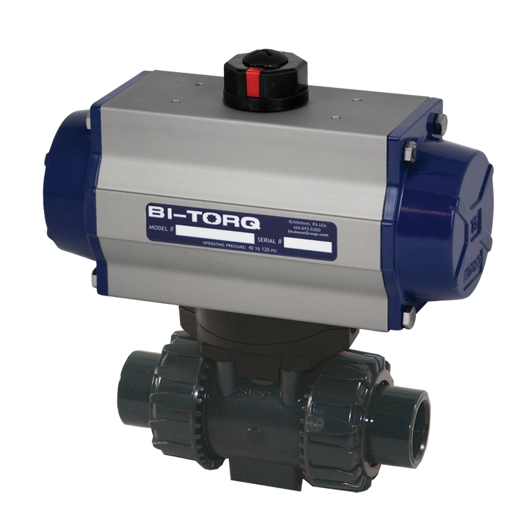 IC-3PS (3-Piece) Pneumatic Actuated PVC Ball Valves