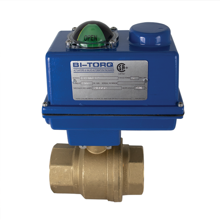 IP-2P (2 Piece) Electric Actuated Brass Ball Valves