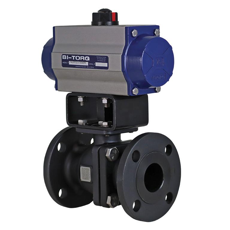 FW-2PF (CS Fire safe flanged) Pneumatic Actuator Ball Valves