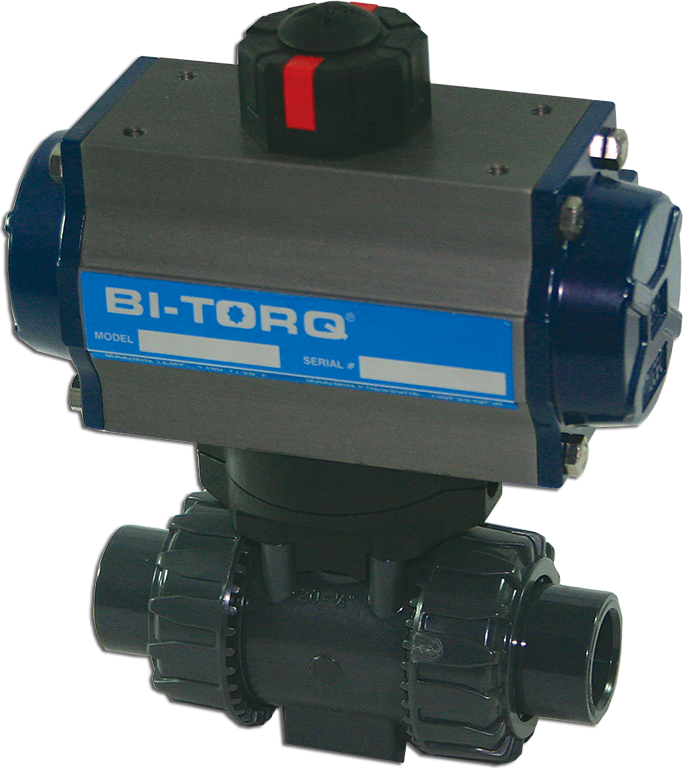 IV-3PS (3-Piece) Pneumatic Actuated CPVC Ball Valves