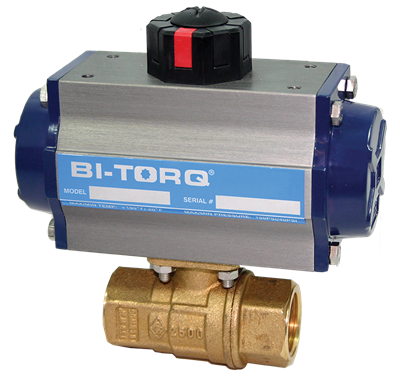 IP-2P (2 Piece) Pneumatic Actuated Brass Ball Valves