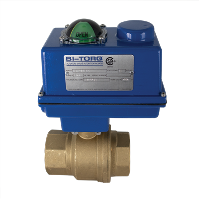 IP-2P (2 Piece Brass) Electric Actuator Ball Valves
