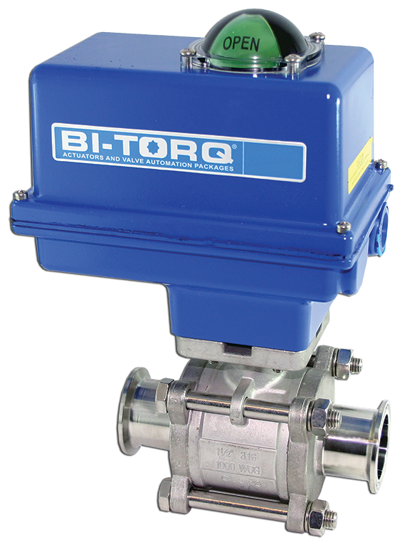 IS-3TC (Sanitary) Electric Actuated Stainless Steel Ball Valves