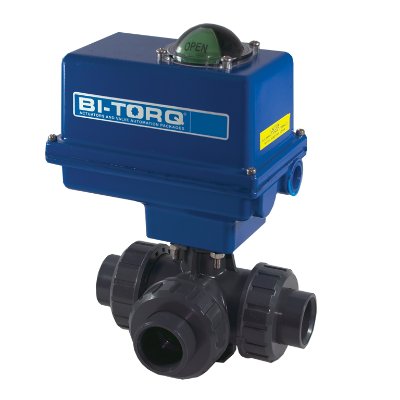 IC-3W (3-Way) Electric Actuated PVC Ball Valves